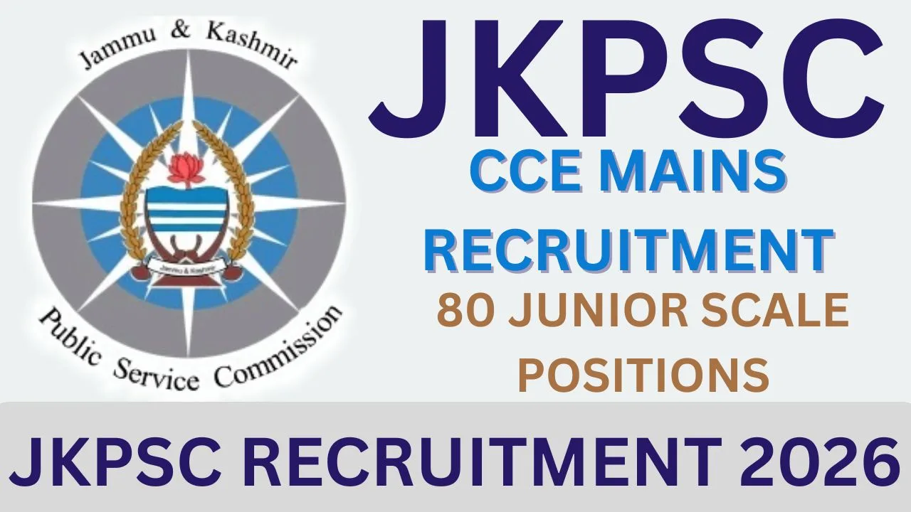 JKPSC RECRUITMENT 2026