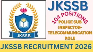 JKSSB RECRUITMENT 2026